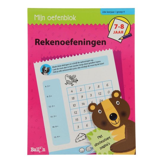 Mijn oefenblok 1 - Rekenoefeningen 7-8 jaar