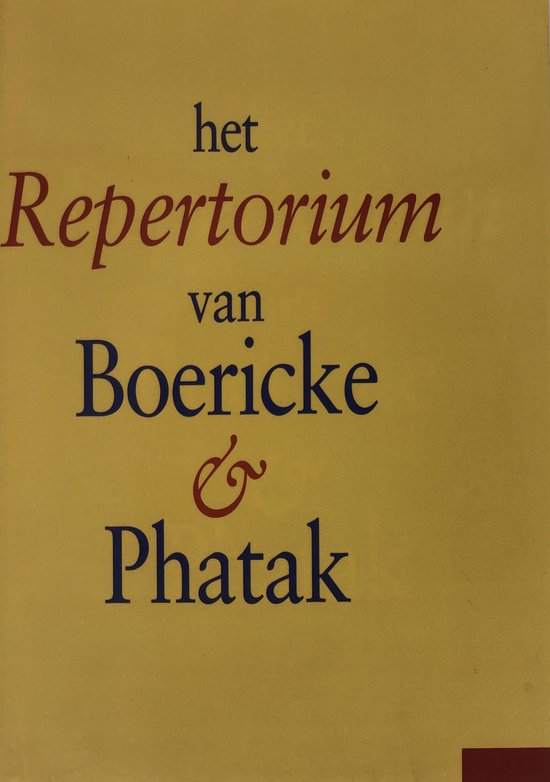 Het Repertorium Van Boericke En Phatak