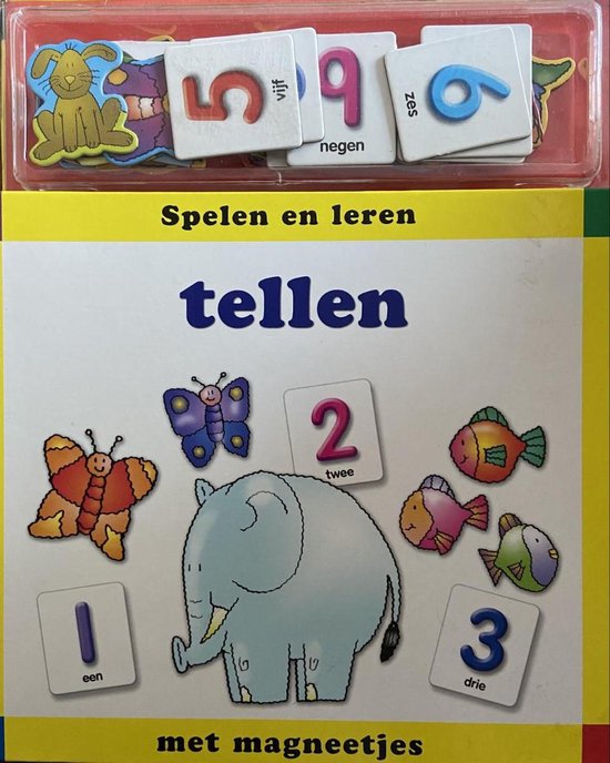 spelen en leren tellen met magneetjes