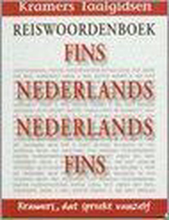 Reiswoordenboek Fins-Nederlands / Nederlands-Fins