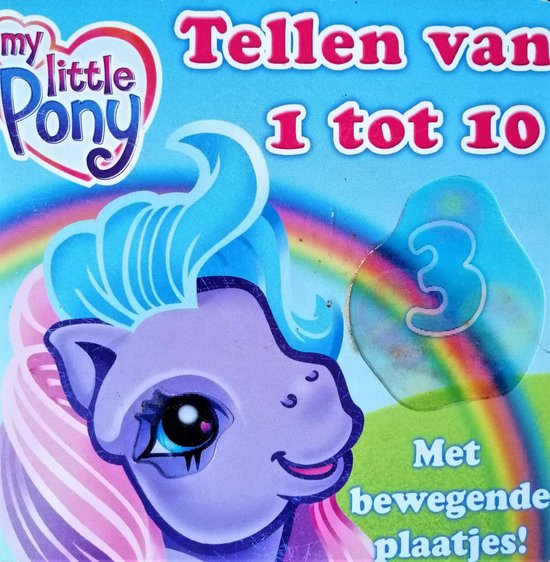 MY LITTLE PONY - BOEK MET BEWEGENDE PLAATJES - TELLEN VAN 1 TOT 10