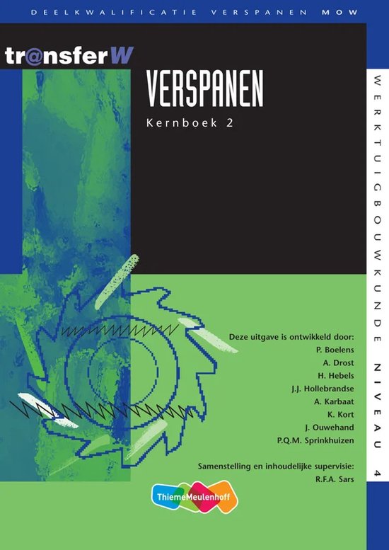 TransferW  - Verspanen 2 Tekstboek