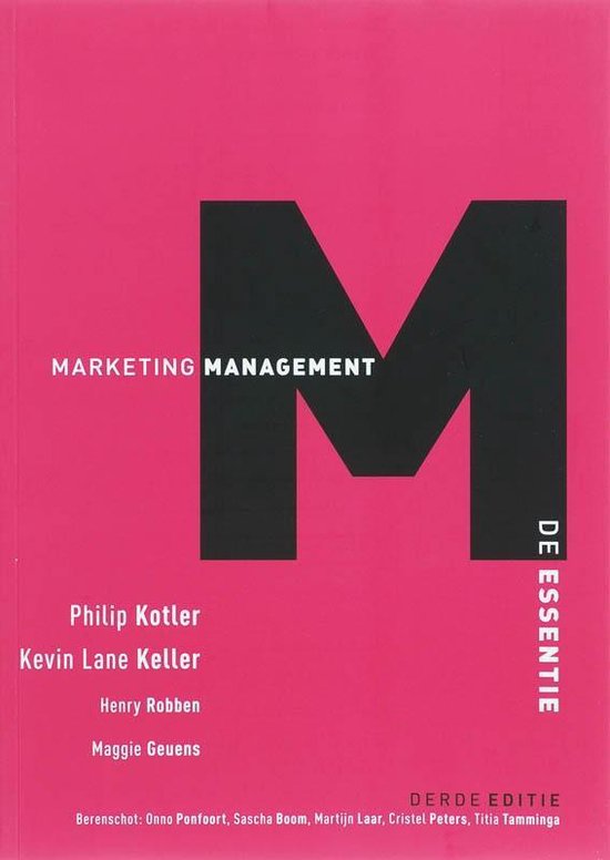 Marketingmanagement, De Essentie