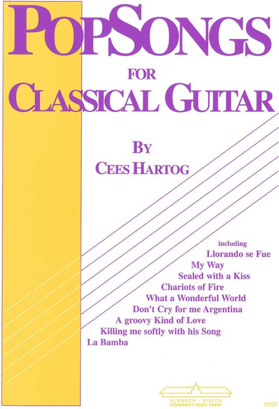 Popsongs For Classical Guitar 1