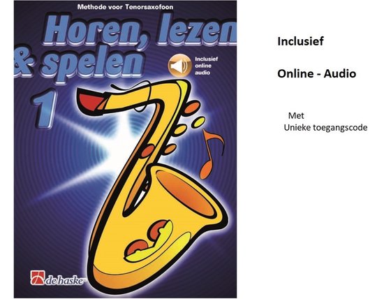 1 - Horen, Lezen & Spelen - TENORSAXOFOON - online audio