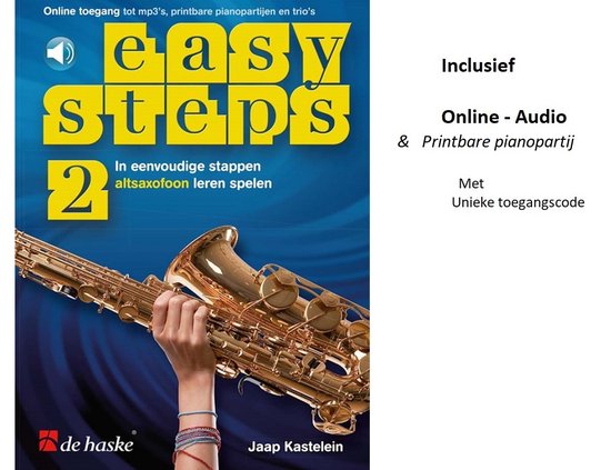 2 Easy Steps  ALTSAXOFOON -  online Media  ( Audio - Video ) editie 2021