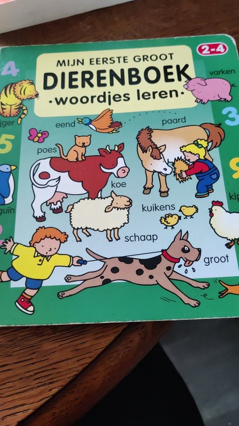 Mijn eerste groot dierenboek woordjes leren