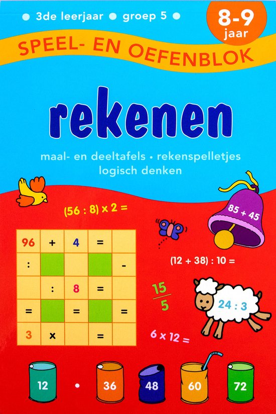 Speel en Oefenblok 8 tot 9 Jaar Rekenen