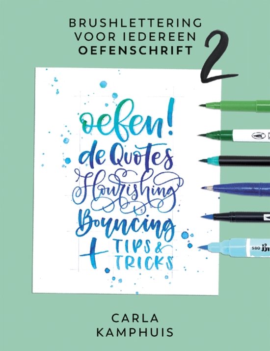 Brushlettering voor iedereen 2 Oefenschrift