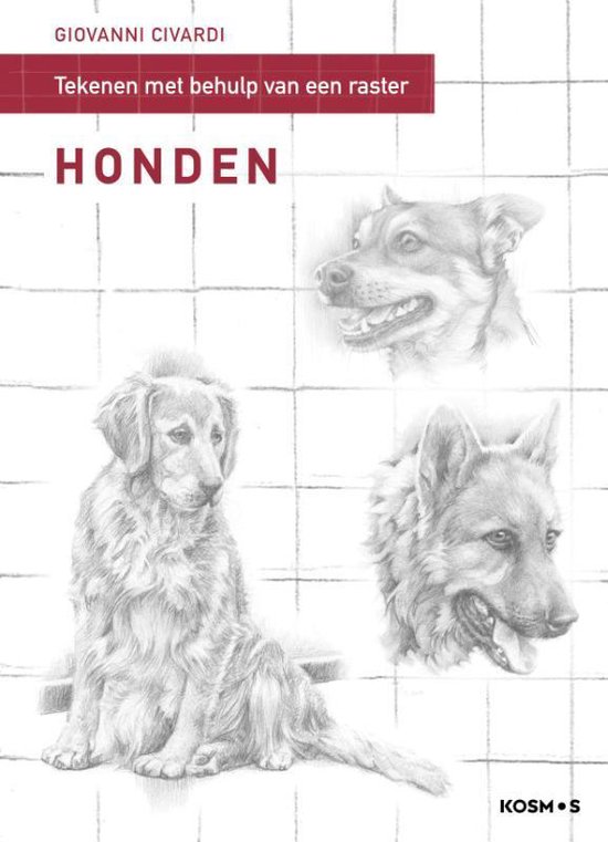 Tekenen met behulp van een raster  -   Honden