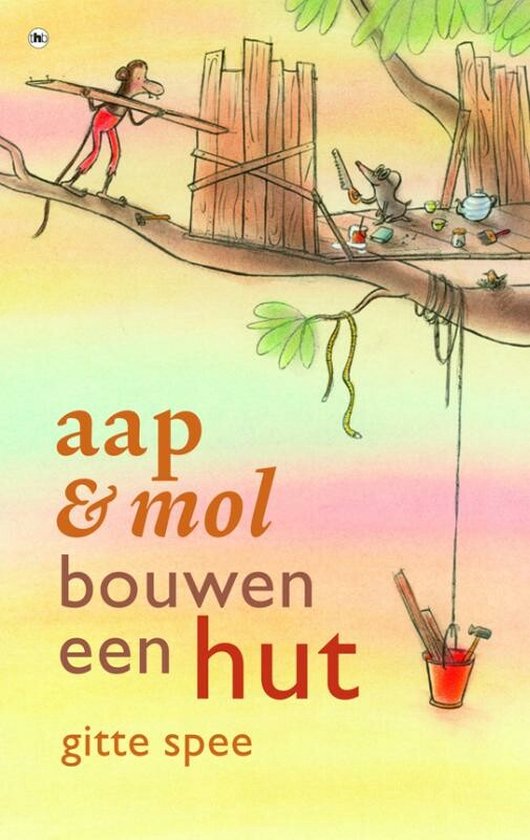 Aap en Mol bouwen een hut