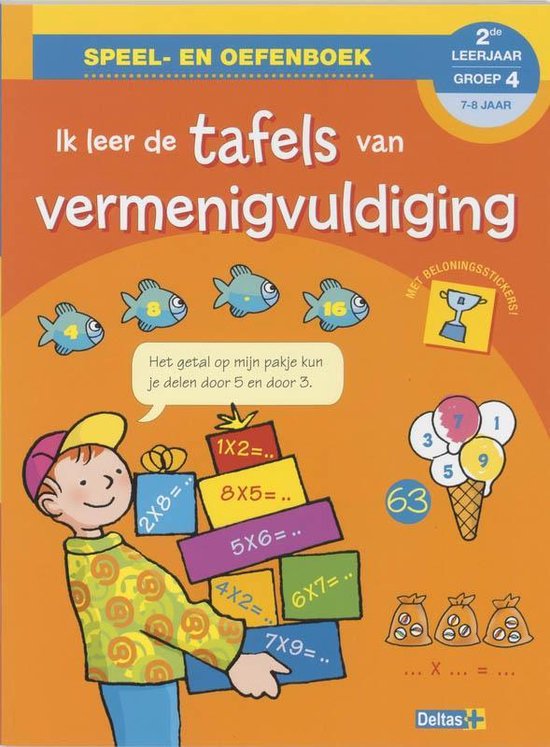 Ik leer de tafels van vermenigvuldiging 7-8j.