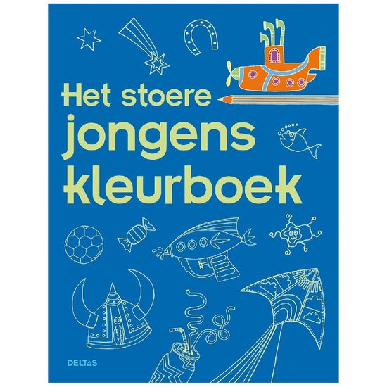 Het stoere jongens kleurboek