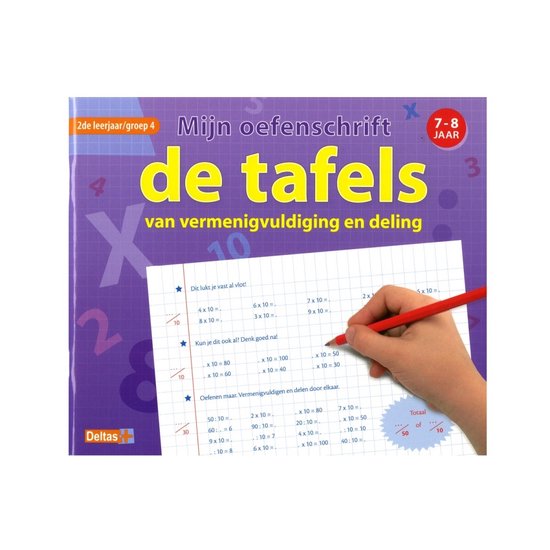 Mijn oefenschrift De tafels 7-8 jaar groep 4