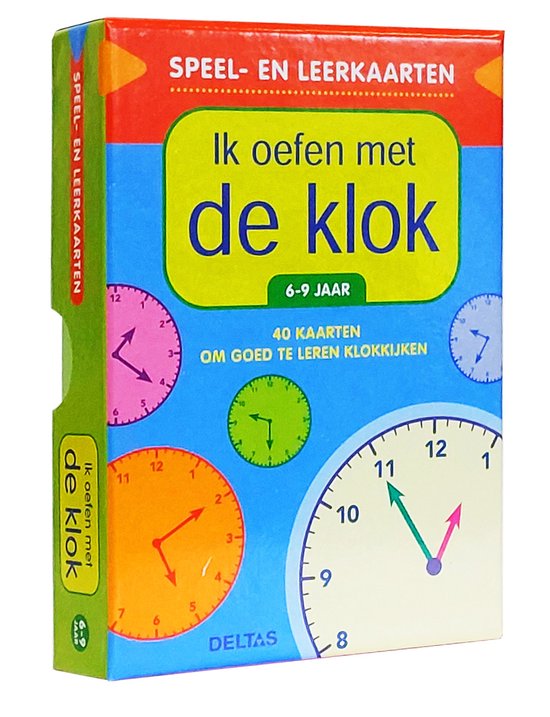 Speel- en leerkaarten - Ik oefen met de klok 6-9 jaar