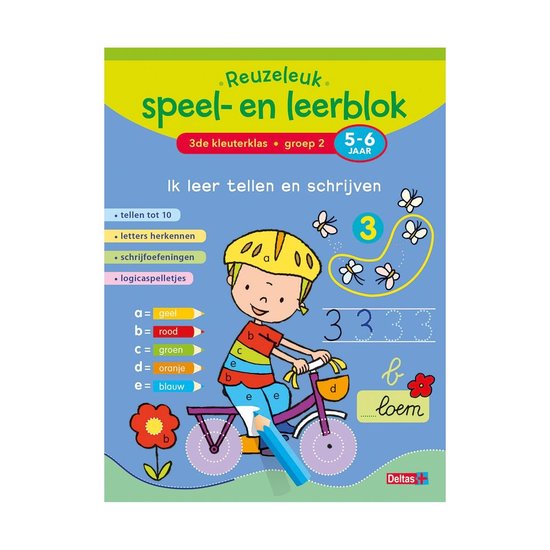 Reuzeleuk speel- en leerblok - Ik leer tellen en schrijven 3de kleuterklas; groep 2; 5-6 jaar