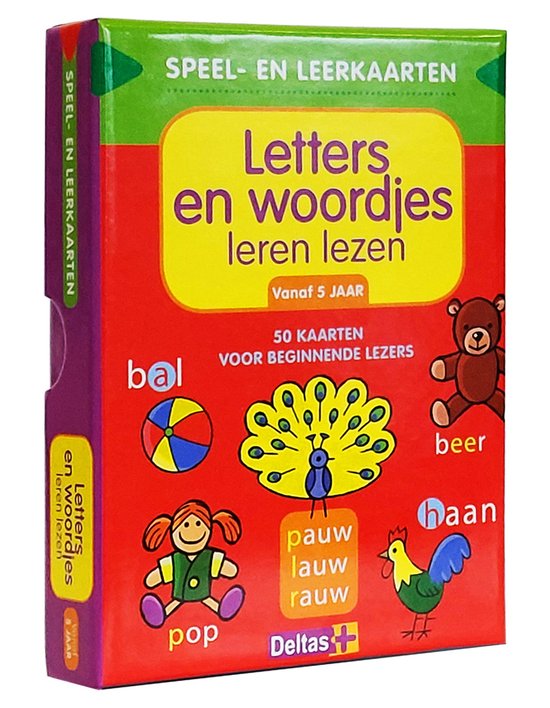 Speel- en leerkaarten - Letters en woordjes leren lezen Vanaf 5 jaar