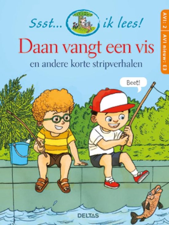 Ssst... ik lees! - Daan vangt een vis