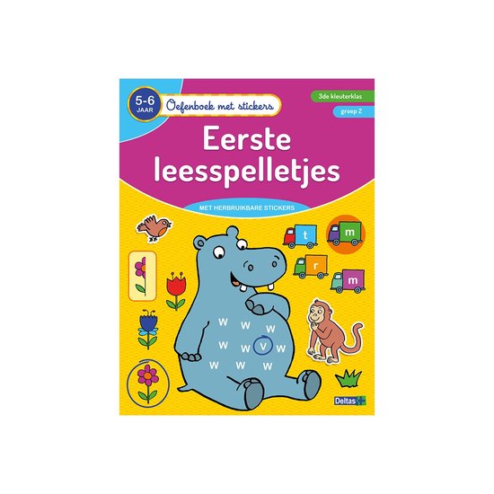 Oefenboek met stickers 0 - Eerste leesspelletjes