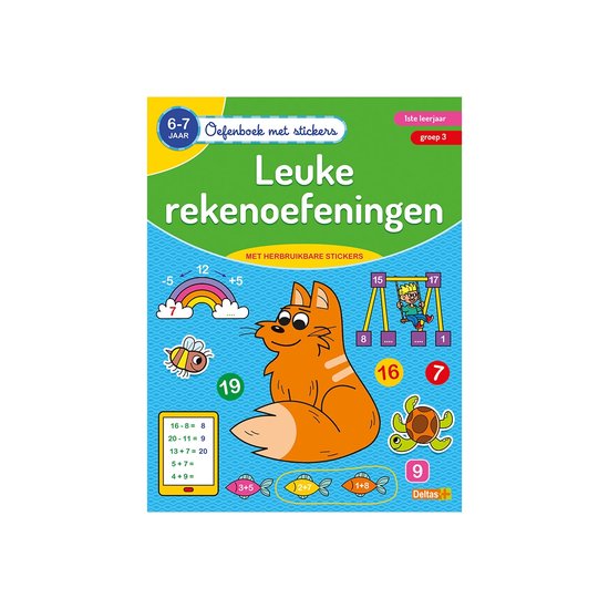 Oefenboek met stickers 0 - Leuke rekenoefeningen