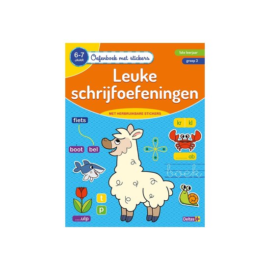 Oefenboek met stickers - Leuke schrijfoefeningen