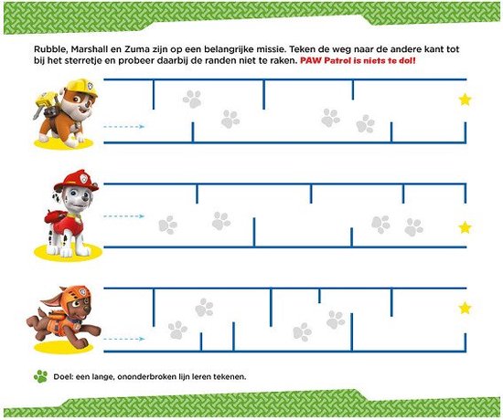 PAW Patrol leuke schrijfspelletjes 4 - 5 jaar