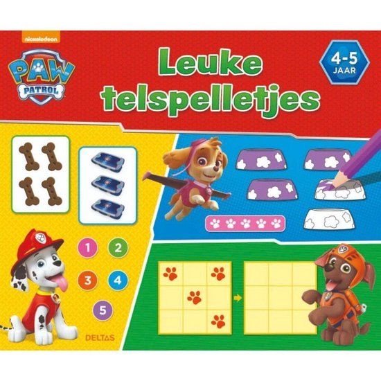 PAW Patrol leuke telspelletjes 4 - 5 jaar