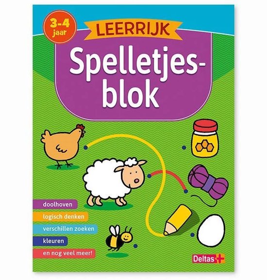 Leerrijk 0 - Leerrijk spelletjesblok 3-4 jaar