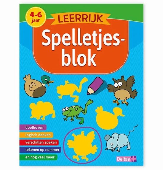 Leerrijk spelletjesblok 4-6 jaar