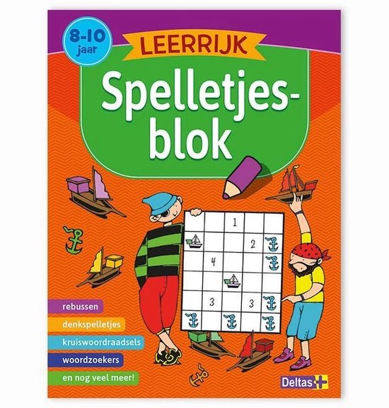 Leerrijk spelletjesblok 8-10 jaar