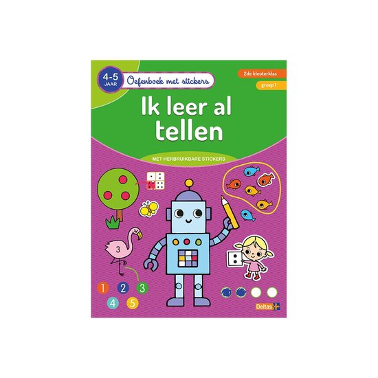 Oefenboek met stickers - Ik leer al tellen (4-5 j.)