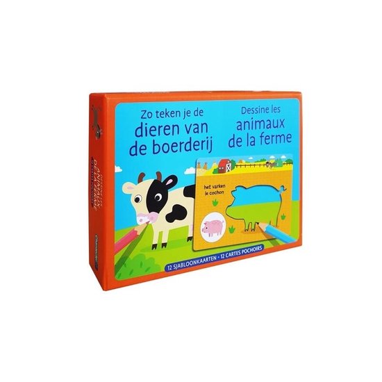 Zo teken je de dieren van de boerderij / Dessine les animaux de la ferme