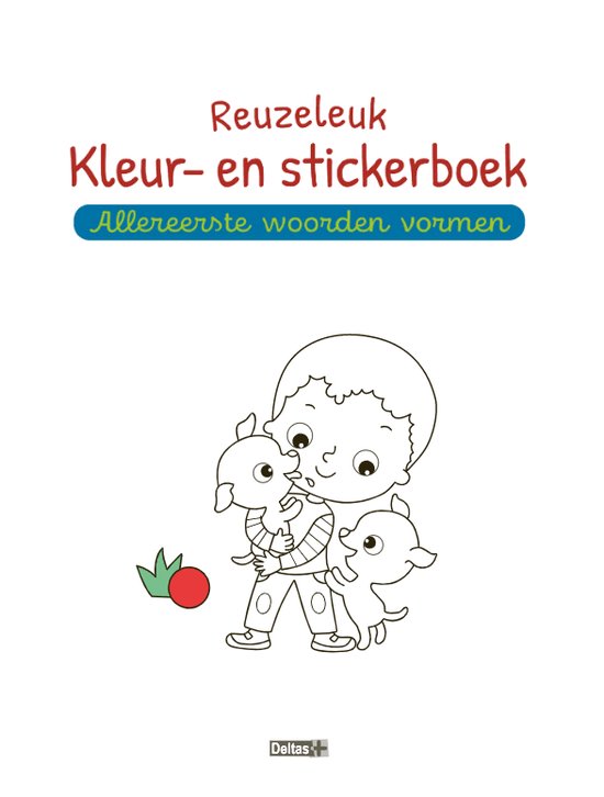 Reuzeleuk kleur- en stickerboek - Allereerste woorden vormen (5-6 j.)