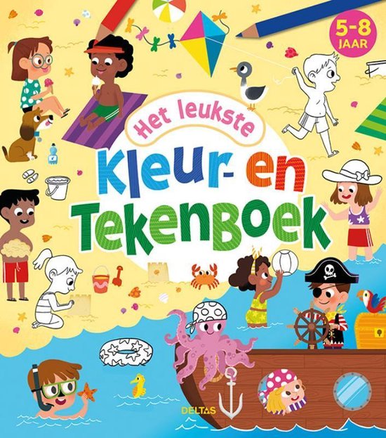 Het leukste kleur- en tekenboek 5-8 j.