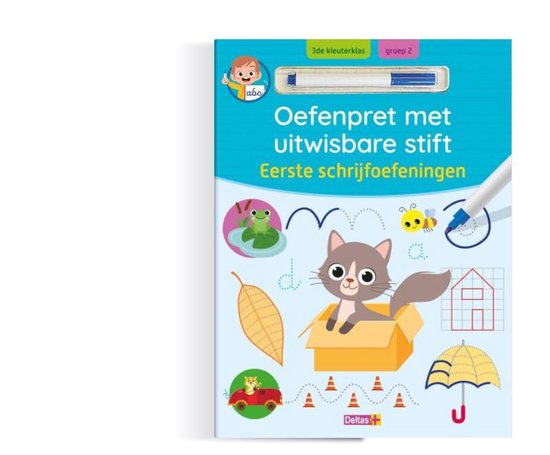 Oefenpret met uitwisbare stift - Eerste schrijfoefeningen