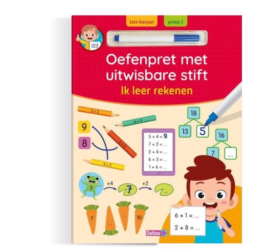 Oefenpret met uitwisbare stift - Ik leer rekenen