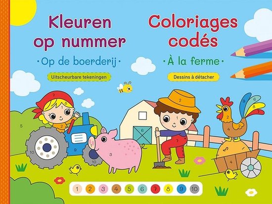 Kleuren op nummer - Op de boerderij