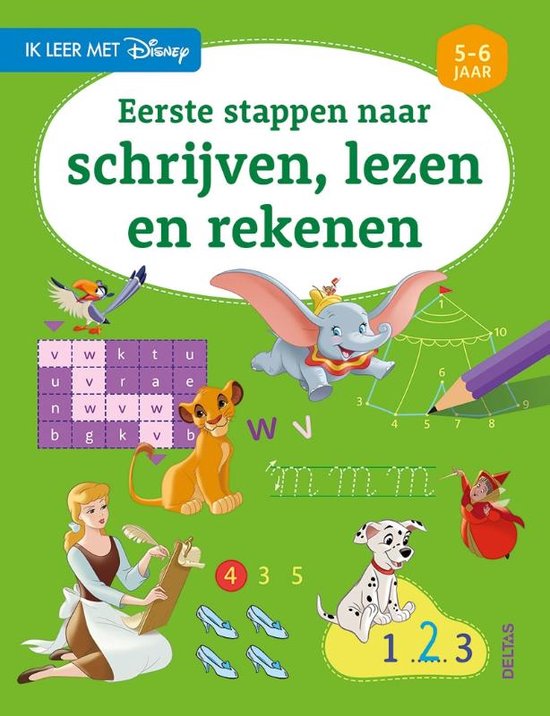 Disney - Eerste stappen naar schrijven, lezen en rekenen 5-6 jaar