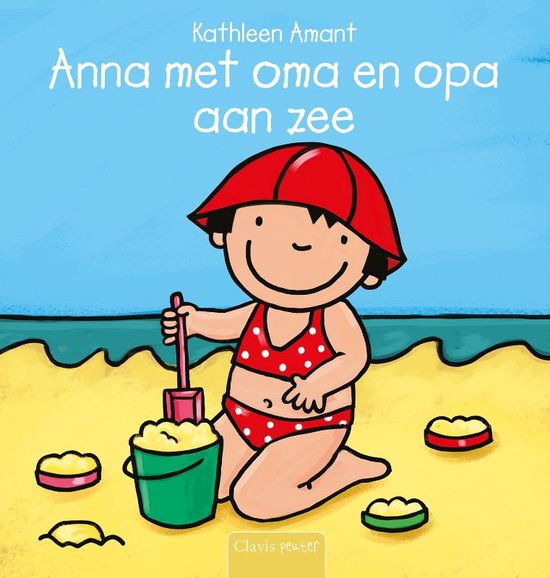 Anna - Anna met oma en opa aan zee