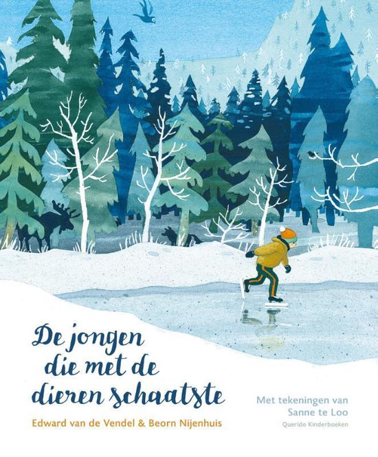 De jongen die met de dieren schaatste