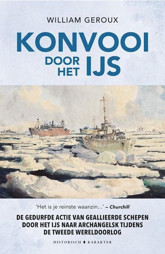 Konvooi door het ijs