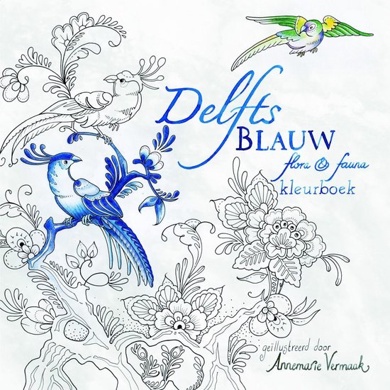 Delfts Blauw flora & fauna kleurboek