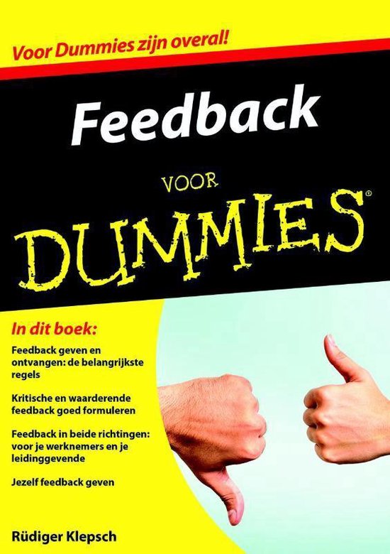 Voor Dummies - Feedback voor Dummies