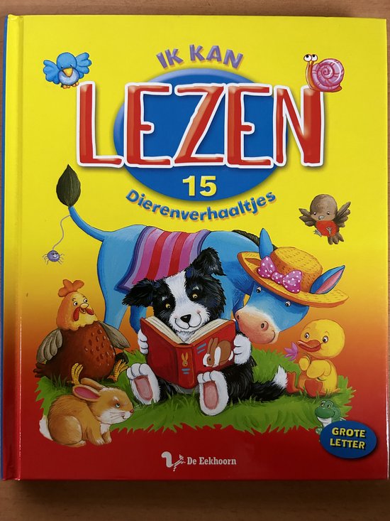 Ik kan lezen; 15 Dierenverhaaltjes grote letters