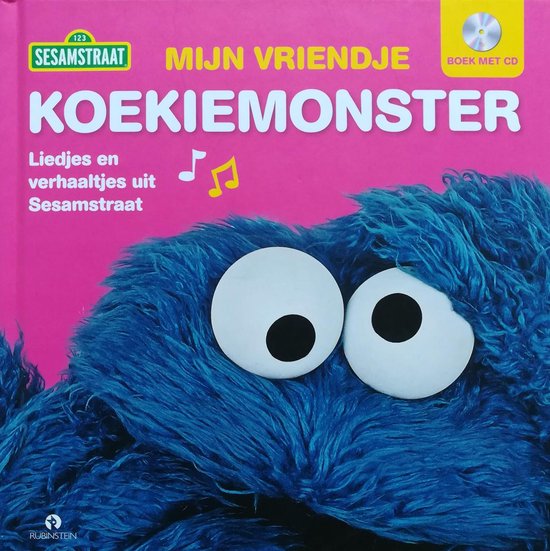 Sesamstraat Mijn Vriendje Koekiemonster   Lees & Luisterboek   Met Cd   Songteksten   40 min luisterplezier kado voor 2 3 jaar