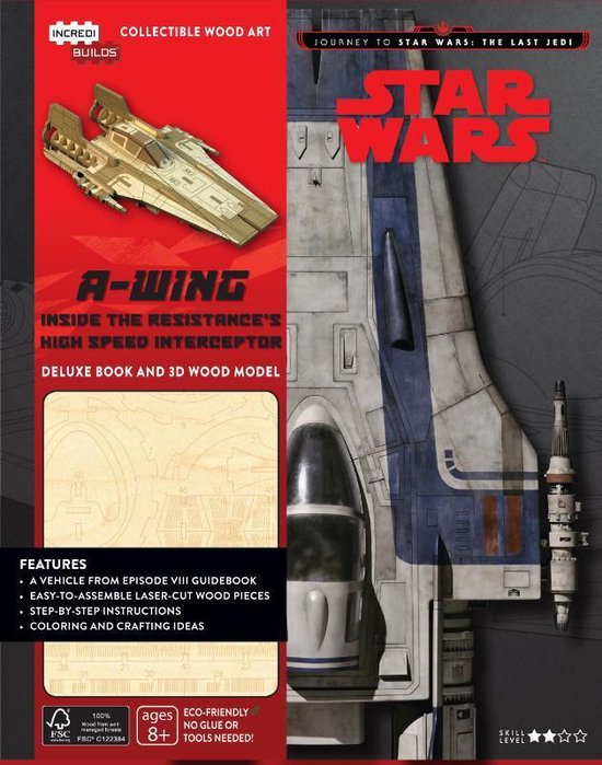 A-wing Deluxe Boek met houtmodel