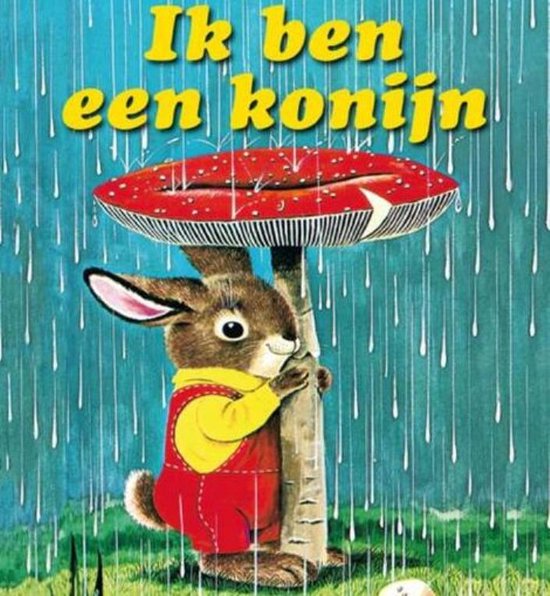 kartonboekje - Ik ben konijn - kartonboek - Richard Scarry - boek 16 x 16 cm kartonnen pagina's