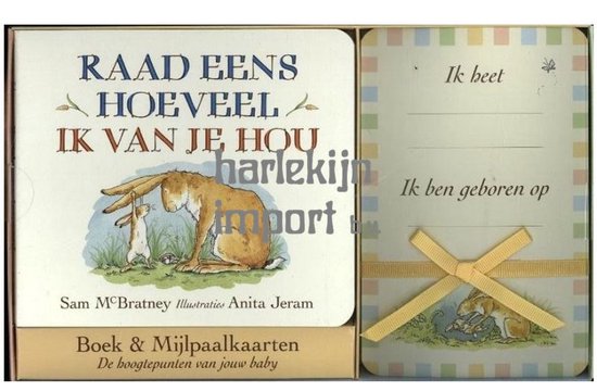 Raad eens hoeveel ik van je hou Boek & Mijlpaalkaarten