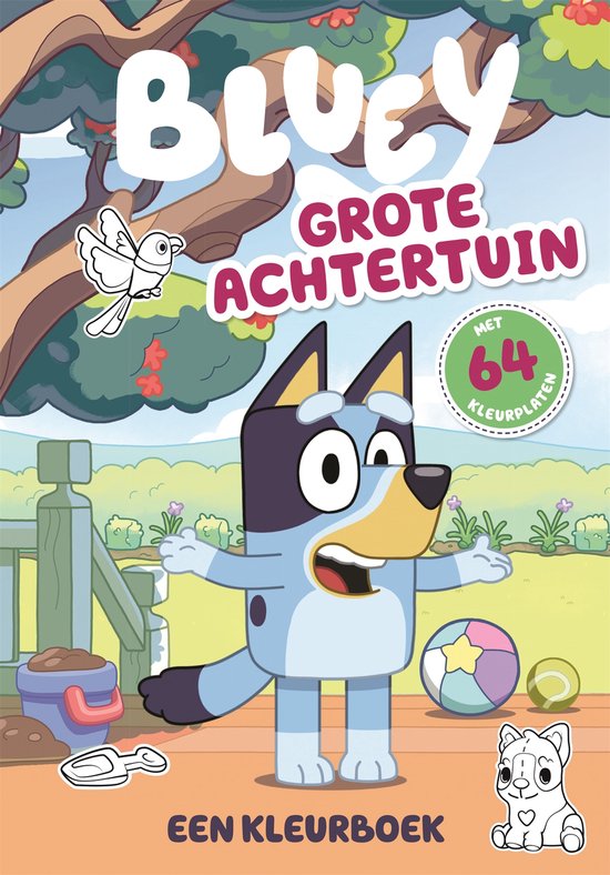 Bluey - Grote achtertuin (kleurboek)