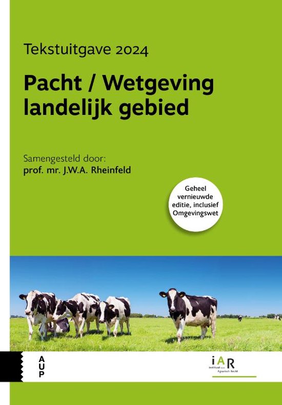 Pacht / Wetgeving landelijk gebied